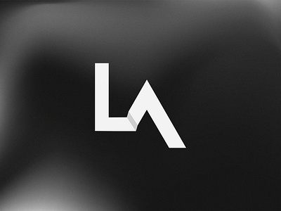 LA logo design branding gradients graphic design logo