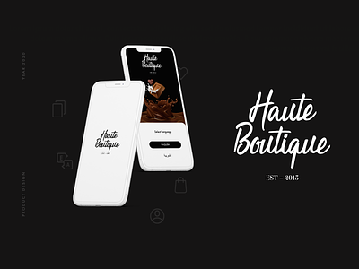 Haute Boutique app app design app ui chocolate design graphic interface mobile ui uidesign ux