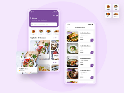 Food Delivery App app app design app ui delivery food food delivery app illustration iphone app development mobile app mobile app development restaurant