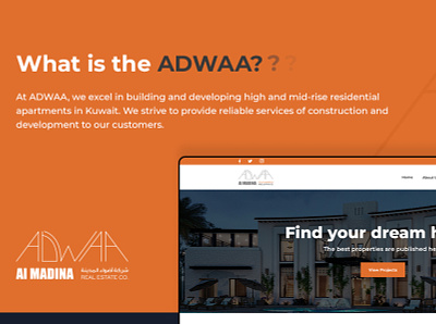 ADWAA-Real Estate Company construction realestate ui web design website