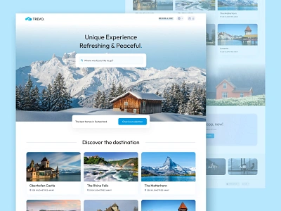 Trevo-Hotel booking website advancebooking blue book booking design holidays hotel hotelbooking landscape nature photography sea travel trip ui uidesign uiux webdesign webdevelopment webpage
