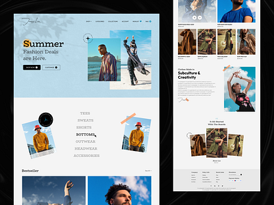 Creative Fashion E-commerce Responsive Landing Page