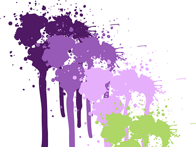 wallart background purple green