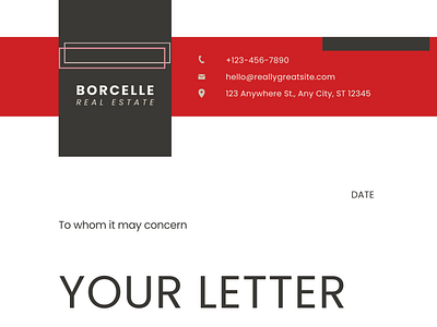 business brand letterhead