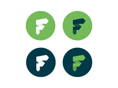 Freshfolds Logo proposal blue brand branding clean f fold fresh green logo logotype minimal typography