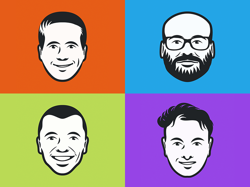 Avatars Digital Chefs brigade by Remco van den Hout on Dribbble