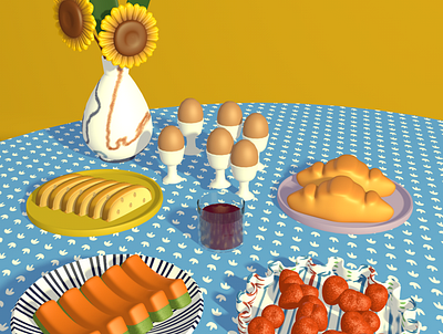 Still Life 3d 3dart cinema4d illustration