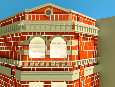 Taipei Street Building 3d 3dart cinema4d illustration taipei taiwan