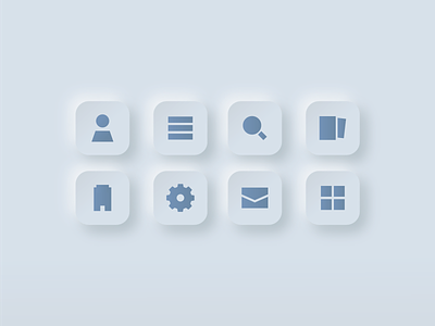 Minimalist Skeuomorphic Icon app flat flatdesign icon icondesign illustration skeuomorph uidesign uxdesign