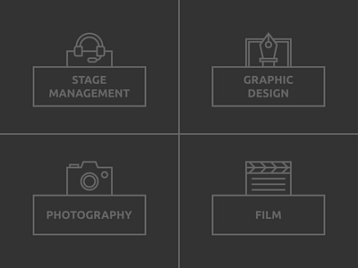 Icon Design | Website app branding design film graphic design icon illustration minimal minimalist nashville photography simple stage management ui vector web