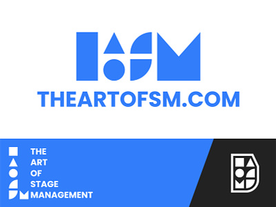 Logo Design | THEARTOFSM.COM blue brand identity branding color design geometric design icon logo logo design modern shapes simple stage management theatre vector