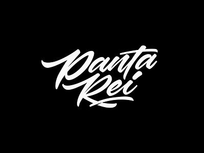 Panta Rei custom design letter lettering logo logotype script typeface typo typography