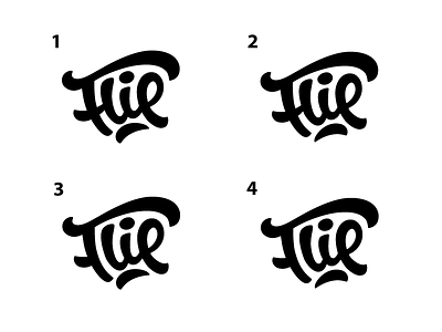 Flip logo (WIP) black custom design letter lettering logo logotype personal type typeface typo typography