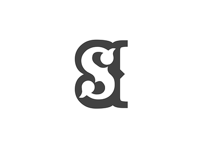 SB vol.1 b black letter logo monogram s typo typography white
