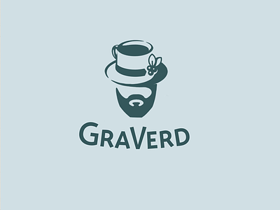 GRAVERD beard cup hut logo tea