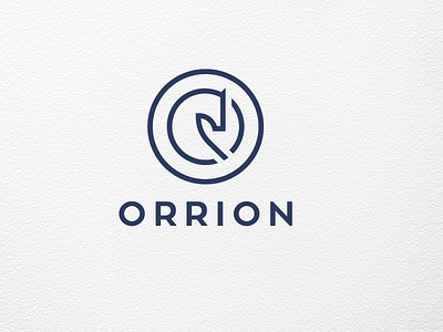 ORRION bank blue circle financial horse logo logotype