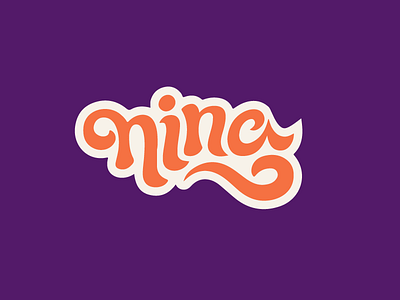 nina lettering logo logotype script typeface typo typography