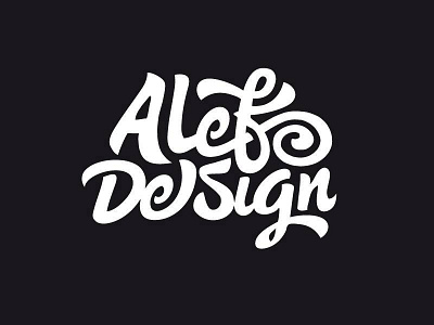 Alef Design 2 branding design flip identity lettering logo logotype script typography wordmark