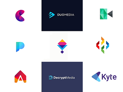App Color Logos app coloful color gradient logo logotype symbol icon