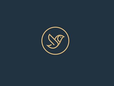 bird 2 blue design logo logotype