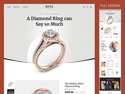 Reya - rigns branding design development shopify ux website wordpress
