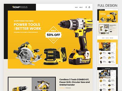 Hemp - tools website branding design development shopify ux website wordpress