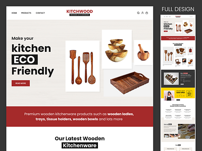 Kitchwood - kitchen wooden tools website