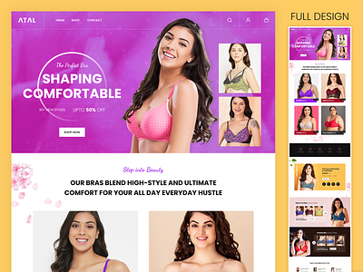 Atal - bra website branding design development ui ux website wordpress