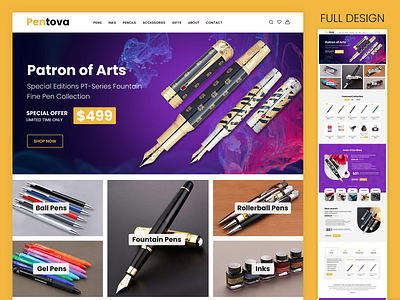 Pen - website branding design development ui ux website wordpress