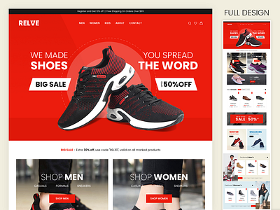 Relve - shoe website