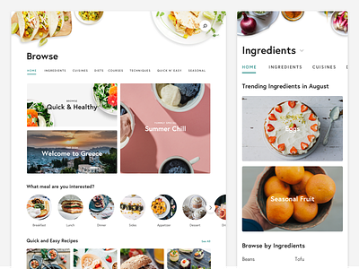 Yummly Browse app food food and drink growth interface design product design seo ui ux visual design web app website design yummly