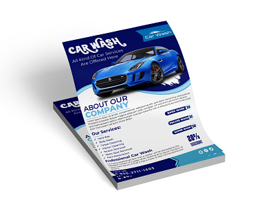 Car wash flyer design