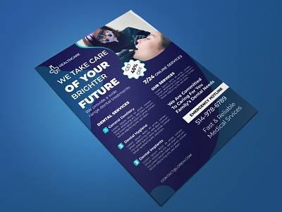 Design of medical care posters and flyers