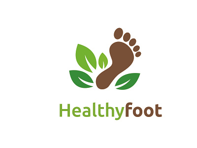 Healthy Foot Logo branding design graphic design illustration logo vector