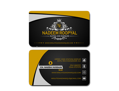 Nadeem Roopyal Business Card Design branding design graphic design illustration logo ui ux vector