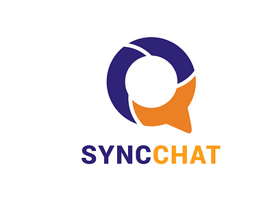 SyncChat Logo branding design graphic design illustration logo ui ux vector