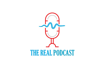 The Real Podcast Logo branding design graphic design illustration logo ui ux vector