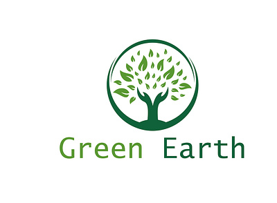 Green Earth Logo branding design graphic design illustration logo ui ux vector