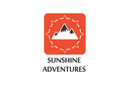 Sunshine Adventure Logo branding design graphic design illustration logo ui ux vector