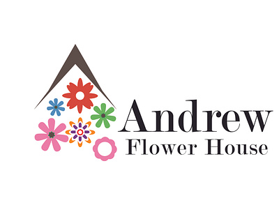 Andrew Flower House Logo branding design graphic design illustration logo ui ux vector