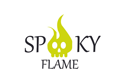 Spooky Flame Logo branding design graphic design illustration logo ui ux vector