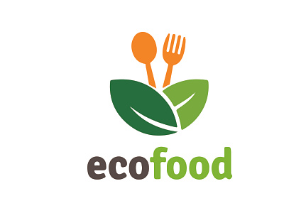 Eco Food Logo branding design graphic design illustration logo ui ux vector