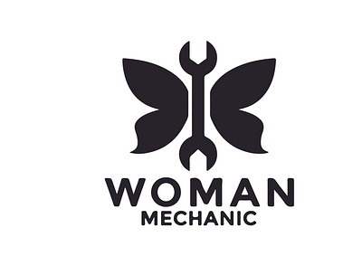 Woman Mechanic Logo branding design graphic design illustration logo ui ux vector