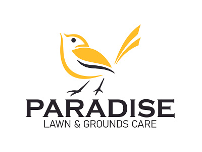 Paradise Lawn & Ground Care Logo branding design graphic design illustration logo ui ux vector