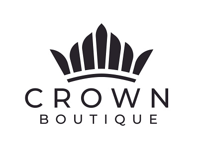 Crown Boutique Logo branding design graphic design illustration logo ui ux vector