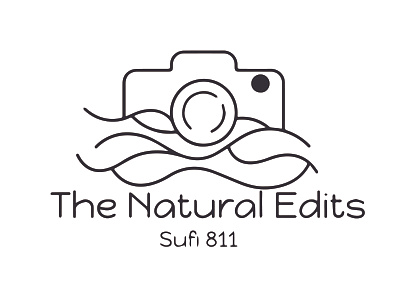 The Natural Edits Photography Logo branding design graphic design illustration logo ui ux vector