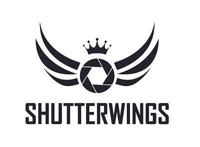 ShutterWings Photography Logo branding design graphic design illustration logo ui ux vector