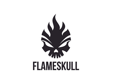 Flame Skull Logo branding design graphic design illustration logo ui ux vector