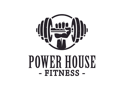 Power House Fitness Logo branding design graphic design illustration logo ui ux vector