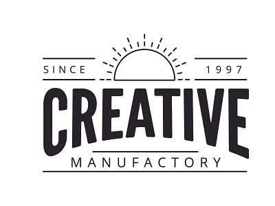 Creatine Manufactory Logo branding design graphic design illustration logo ui ux vector